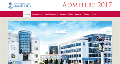 Desktop Screenshot of admitere.univ-danubius.ro