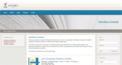 Desktop Screenshot of journals.univ-danubius.ro