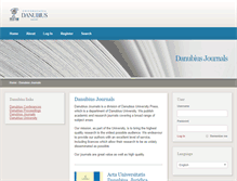 Tablet Screenshot of journals.univ-danubius.ro