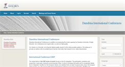 Desktop Screenshot of conferences.univ-danubius.ro